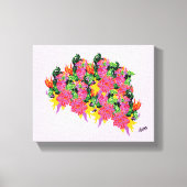 Schilderij: Wildbloemen Canvas Afdruk (Voorkant)