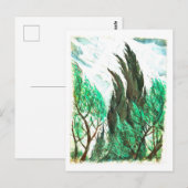 Schilderij 'Wind in de Boomtoppen' Briefkaart (Voorkant / Achterkant)