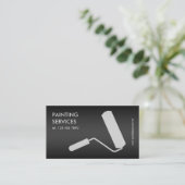 Schilderij zwart visitekaartje (Staand voorkant)