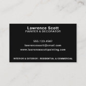 Schilderijbedrijf Amerikaanse vlag Patriottisch Visitekaartje (Achterkant)