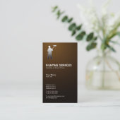 Schilderijdiensten | Schilders Bruin Visitekaartje (Staand voorkant)