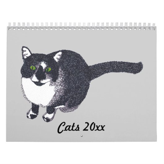 Schilderijen Kunstwerk van de Kalender van Katten  (Hoes)