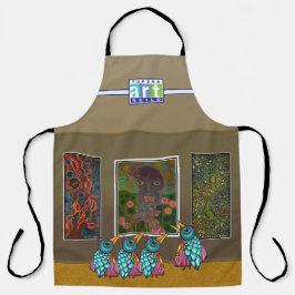 Schilderijen op de Wall All-Over Print Schort