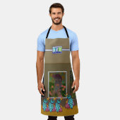 Schilderijen op de Wall All-Over Print Schort (Gedragen)