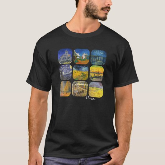 schilderijen van beroemde kunstenaar Van Gogh voor T-shirt (Voorkant)
