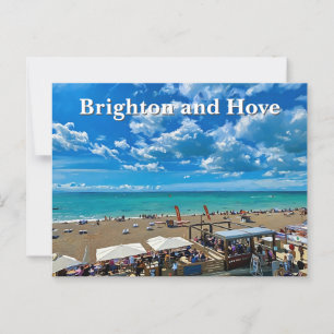 Schilderijen van Brighton en Hove Beach Briefkaart