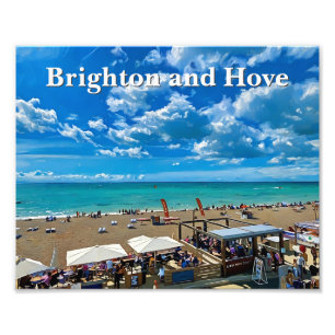 Schilderijen van Brighton en Hove Beach Foto Afdruk