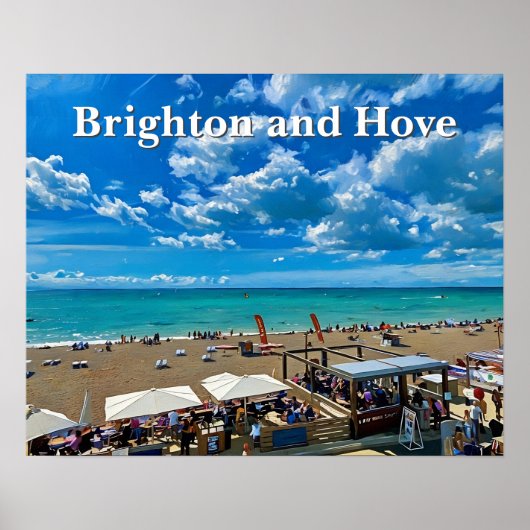 Schilderijen van Brighton en Hove Beach Poster (Voorkant)