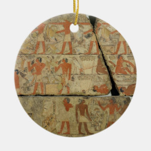 schilderijen van de Tomb of Metjetji uit Saqqara; Keramisch Ornament