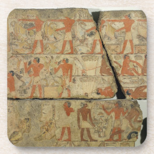 schilderijen van de Tomb of Metjetji uit Saqqara; Onderzetter