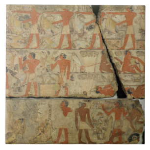 schilderijen van de Tomb of Metjetji uit Saqqara; Tegeltje