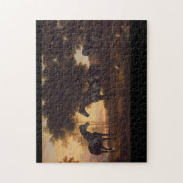  schilderijen van de Zwarte Stallions door George  Legpuzzel