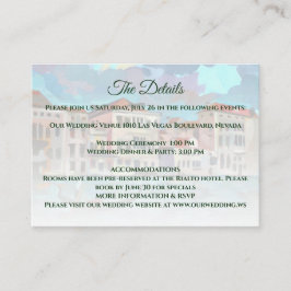 Schilderijen van Grand Canal, Venetië, Italië Informatiekaartje