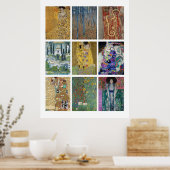 Schilderijen van Gustav Klimt Poster (Keuken)