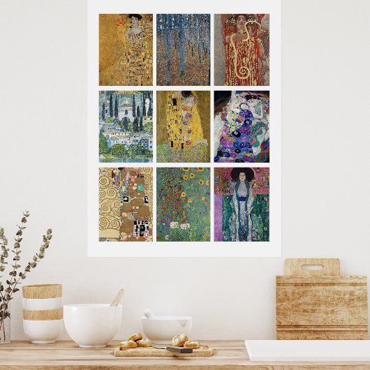 Schilderijen van Gustav Klimt Poster (Keuken)