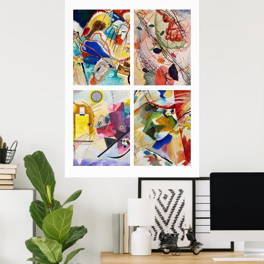 Schilderijen van Kandinsky Poster (Thuiskantoor)