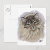 schilderijen van katten briefkaart (Voorkant / Achterkant)