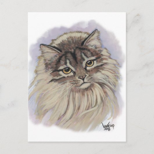 schilderijen van katten briefkaart (Voorkant)