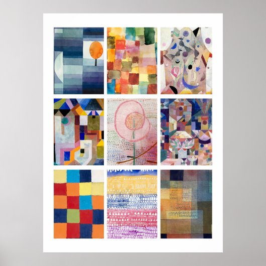 Schilderijen van Klee Poster (Voorkant)