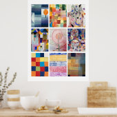 Schilderijen van Klee Poster (Keuken)