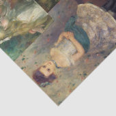  schilderijen van meisjes uit de jaren 1800  tissuepapier (Detail)