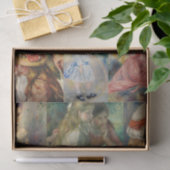  schilderijen van meisjes uit de jaren 1800  tissuepapier (Geschenk)