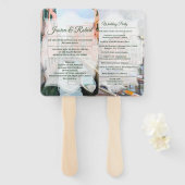 Schilderijen van Venetië, Italië Handwaaier (Voorkant en achterkant)