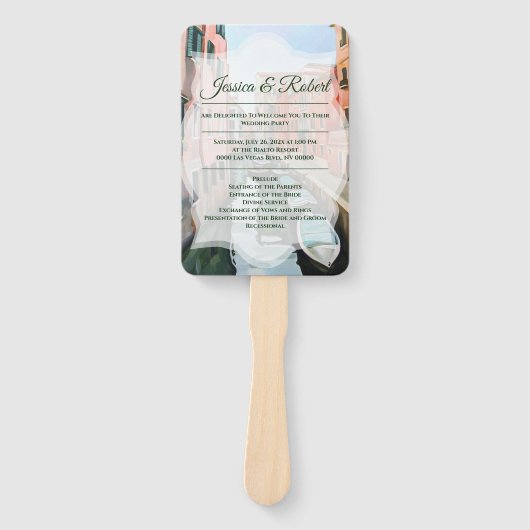 Schilderijen van Venetië, Italië Handwaaier (Voorkant)