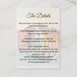 Schilderijen van Venetië, Italië Huwelijk Informatiekaartje