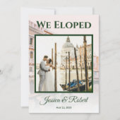 Schilderijen van Venetië, Italië Huwelijksaankondi Feestdagenkaart (Voorkant)