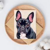 Schilderijkaart Franse Bulldog Hond