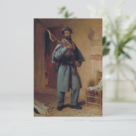  schildering van een beetje oorlogsgeschiedenis: D Bedankkaart (Staand voorkant)