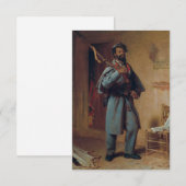  schildering van een beetje oorlogsgeschiedenis: D Bedankkaart (Voorkant / Achterkant)