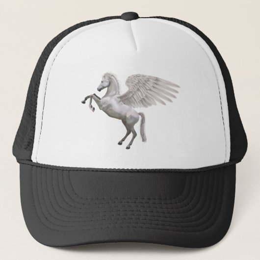 schildering van het paard pegasus trucker pet (Voorkant)