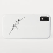 Schildering van het vliegtuig Case-Mate iPhone case (Achterkant (horizontaal))