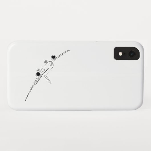 Schildering van het vliegtuig Case-Mate iPhone case (Achterkant (horizontaal))