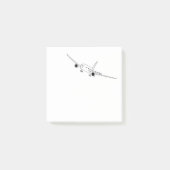 Schildering van het vliegtuig post-it® notes (Voorkant)