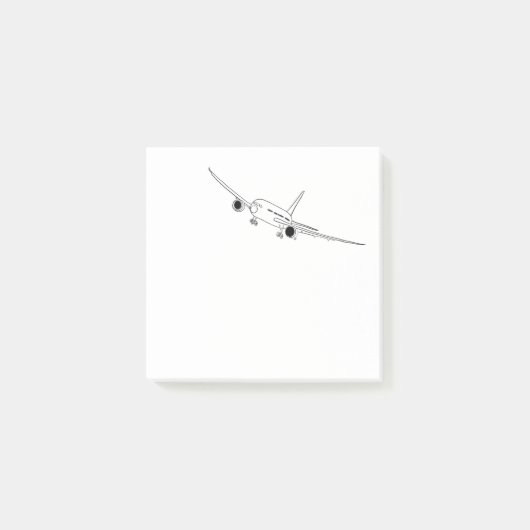 Schildering van het vliegtuig post-it® notes (Voorkant)