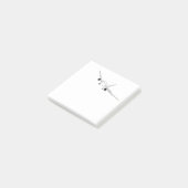 Schildering van het vliegtuig post-it® notes (Schuin)