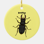 Schildering van keverinsecten keramisch ornament (Achterkant)