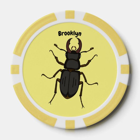 Schildering van keverinsecten poker chips (Voorkant)
