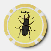Schildering van keverinsecten poker chips (Achterkant)