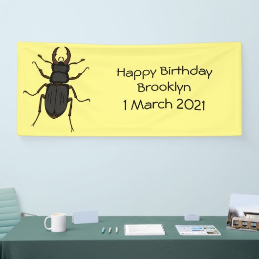 Schildering van keverinsecten spandoek (Beurs)