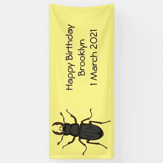 Schildering van keverinsecten spandoek (Verticaal)