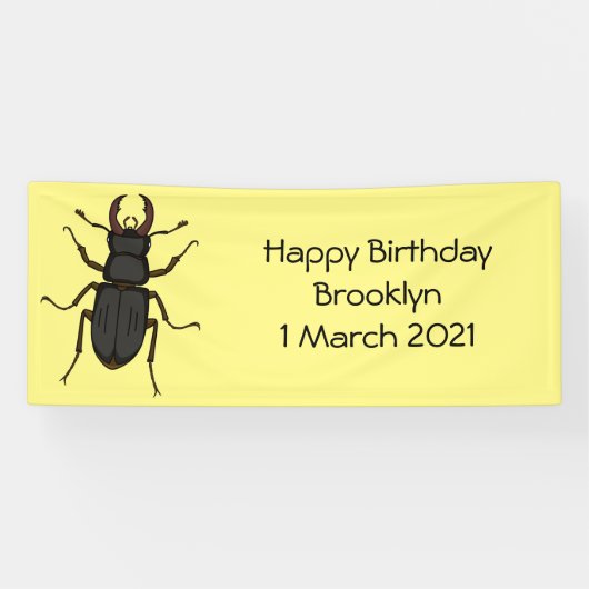 Schildering van keverinsecten spandoek (Horizontaal)