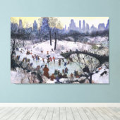  schilderingen in het centrale park canvas afdruk (Insitu (Houten vloer))