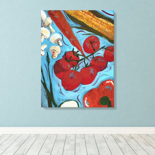 schilderingen van groenten, vers canvas afdruk (Insitu (Houten vloer))