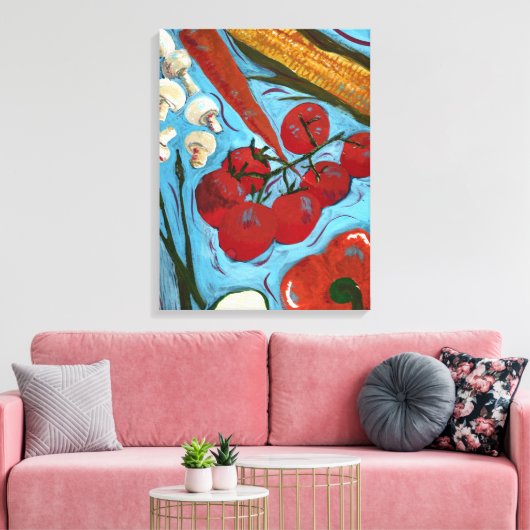 schilderingen van groenten, vers canvas afdruk (Insitu (Woonkamer))