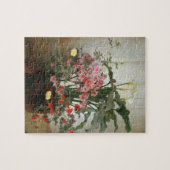 schilderkant van een kas (bloemen) legpuzzel (Horizontaal)