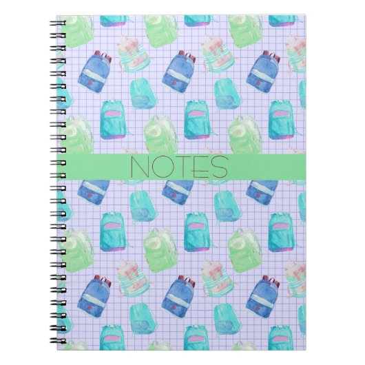 SCHILDERKLAS BLAUWE AQUA GROENE POTJES NOTITIEBOEK (Voorkant)